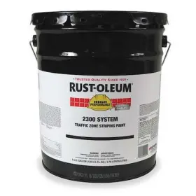 2391300 Rust-oleum Striping Paint White 5 Gallon Water Based Traffic Pavement Parking Lot Marking
