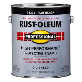 Rust-oleum 242251 Rust-oleum Alkyd Enamelblack Flat 1gal 3zhx1