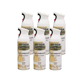 245199 Rust-oleum 245199-6pk Universal All Surface 12 Ounce Pack Of 6 Pure White