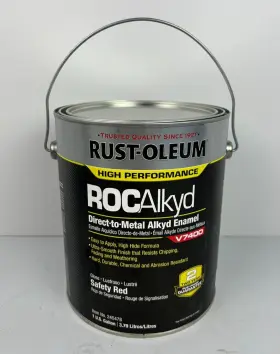 245478 Rust-oleum New Rustoleum Rocalkyd Direct To Metal Enamel V7400 1 Gallon Safety Red
