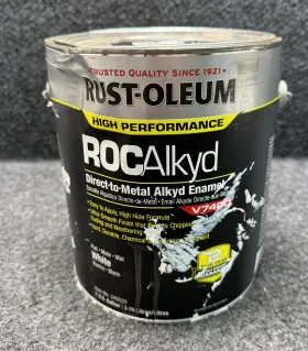 245533 Rust-oleum V7400 Rocalkyd Dtm Enamel 1 Gallon White Paint