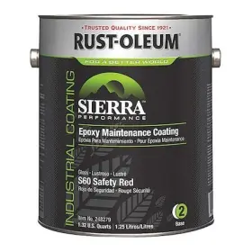 248279 Rust-oleum Epoxy Paint Safety Red Gloss 1 Gal 230 To 340 Sq Ft/gal