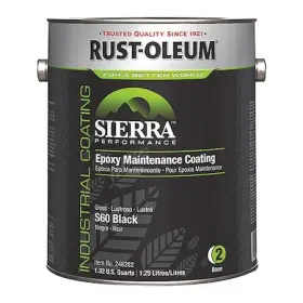 248282 Rust-oleum Epoxy Maintenance Coating Base Black Gloss 1 Gal 230 To
