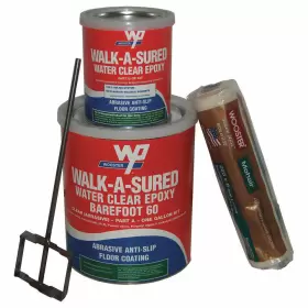 45tr89 Rust-oleum 249844 Wooster Anti-slip Floor Coating Clear 1 Gal Kit