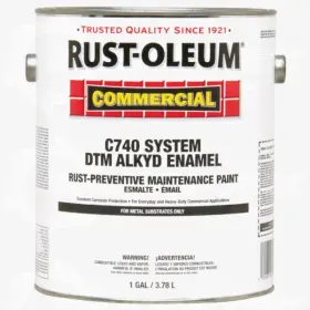 255551 Rust-oleum New Commercial C740 System Dtm Alkyd Enamel Pack Of 2