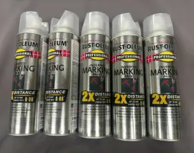 2596838-5 Rust-oleum 2596838 Professional Inverted Marking Paint Spray 15 Oz Model Cans