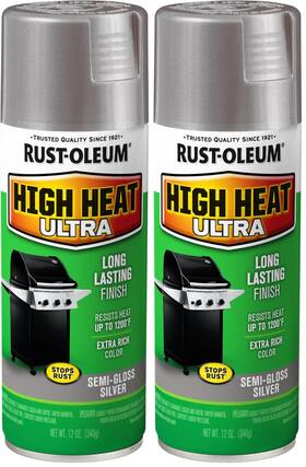 Rust-oleum 270201 Rust-oleum Specialty Silver High Heat 12 Ounce Pack Of 2