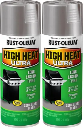270201 Rust-oleum Specialty Silver High Heat 12 Ounce Pack Of 2