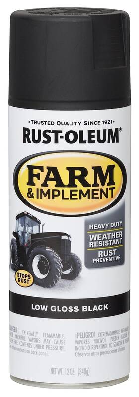 Rust-oleum 280130 Rust-oleum Farm And Implement Spray Paint 12 Ounce Pack Of 1 Black