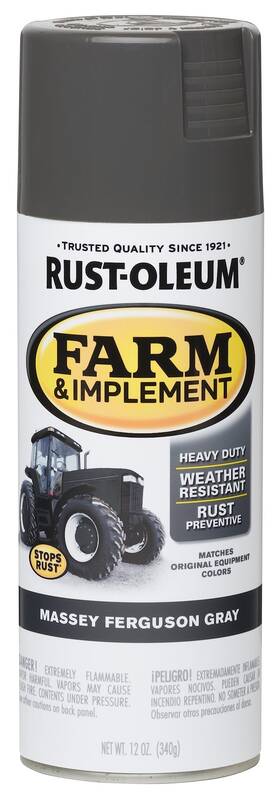 Rust-oleum 280133 Rust-oleum Farm And Implement 12 Ounce Pack Of 1 Massey Ferguson Gray