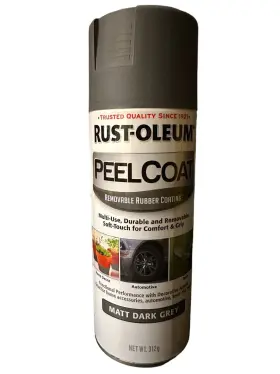 282309 Rust-oleum Peel Coat Matte Dark Gray Uv-resistant Spray Paint 11 Oz
