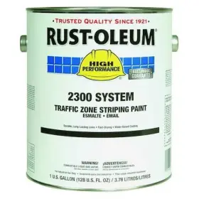 283903 Rust-oleum Traffic Zone Striping Paint 1 Gal. White Water