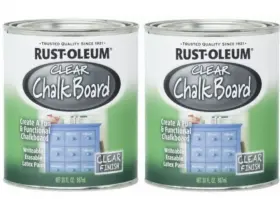 284469 Rust-oleum Pack Of 2 Chalkboard Brush-on Clear 30 Ounce
