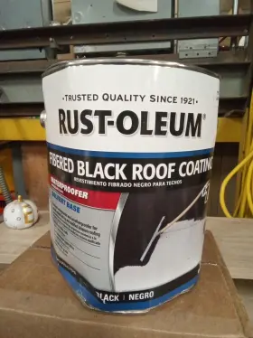 301909 Rust-oleum 350 Fibered Black Roof Coating Gal 761ep