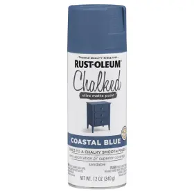 302598 Rust-oleum Chalked Ultra Matte Coastal Blue Oil-based Acrylic Sprayable Chalk Pa