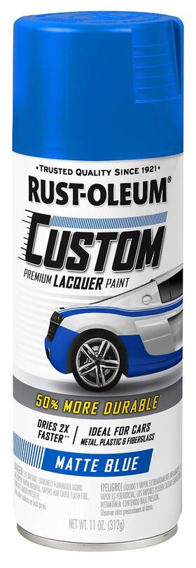 Rust-oleum 311485 Rust-oleum Automotive Custom Lacquer 11 Ounce Pack Of 1 Matte Blue
