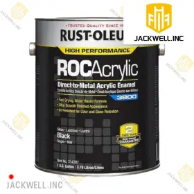 314387 Rust-oleum Acrylic Enamel Coating Black 1 Gal