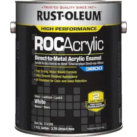 314389 Rust-oleum Acrylic Enamel Coating White 1 Gal