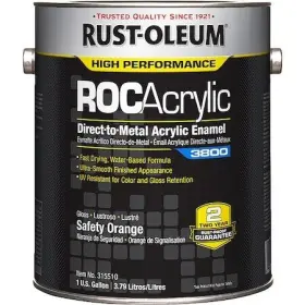 315510 Rust-oleum Acrylic Enamel Coating Safety Org 1 Gal
