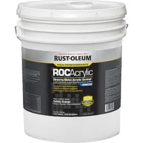 316544 Rust-oleum Acrylic Enamel Coating Safety Org 5 Gal