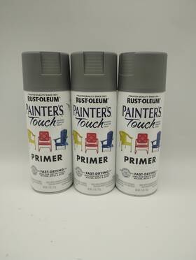 Rust-oleum 318623 Rust-oleum Painters Touch Gray Primer Spray Paint 11 Oz. Pack Of 3