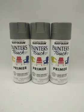 318623 Rust-oleum Painters Touch Gray Primer Spray Paint 11 Oz. Pack Of 3 318623 Rust-oleum Painters Touch Gray Primer Spray Paint 11 Oz. Pack Of 3