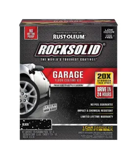 318712 Rust-oleum Rocksolid Black Epoxy Floor Paint 80 Oz. - Total Qty 1