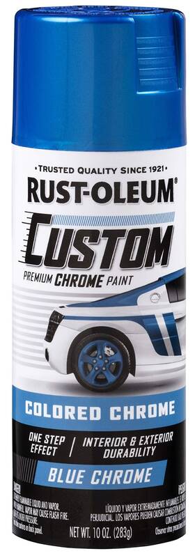 Rust-oleum 340457 Rust-oleum Automotive Custom Chrome 10 Ounce Pack Of 1 Blue