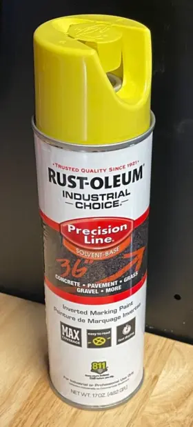 350988v Rust-oleum Rustoleum Paint Inverted Markng High Visibility Yellow 12pack