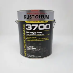 3781402 Rust-oleum 3700 Dtm Acrylic Primer Flat Gray 1 Gallon