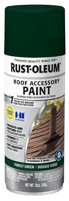 Rust-oleum 383419 Rust-oleum 383419- Roofing Accessory 12 Ounce Pack Of 1 Forest Green
