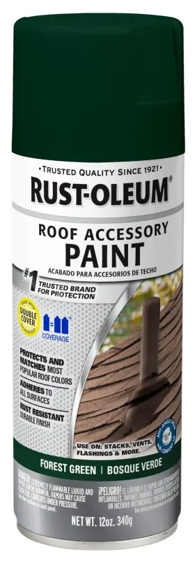 383419 Rust-oleum 383419- Roofing Accessory 12 Ounce Pack Of 1 Forest Green