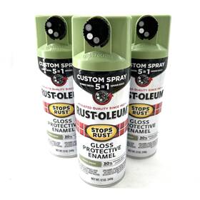 Rust-oleum 384753 Rust-oleum 1037129 12 Oz Gloss Laurel Green Enamel Spray Paint Lot Of 3