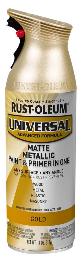 Rust-oleum 387992 Rust-oleum 387992- Universal All Surface 11 Ounce Pack Of 1 Matte Gold