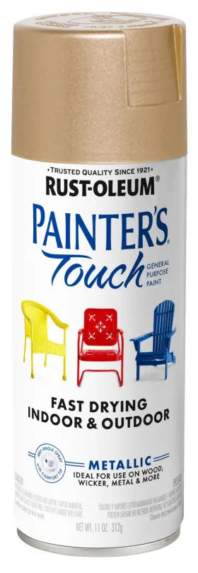391730 Rust-oleum Painters Touch General 11 Ounce Pack Of 1 Metallic Gold