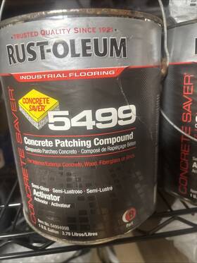 Rust-oleum 5499499b Rust-oleum 5499499 Activator Part B For 5499 Concrete Patching Compound 1 Gal