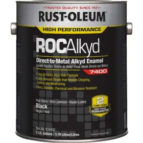 634402 Rust-oleum 7400 Alkyd Enamel High Gloss Black 1 Gal 5a264