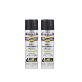 7579838a2 Rust-oleum 7579838-2pk Professional High 15 Ounce Pack Of 2 Gloss Black