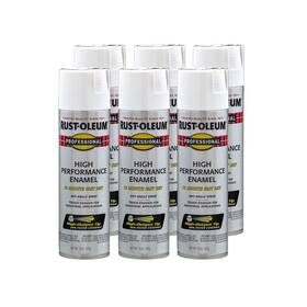 Rust-oleum 7590838 Rust-oleum 7590838-6pk Professional High 15 Ounce Pack Of 6 Flat White