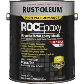 9171402 Rust-oleum Epoxy Mastic Coating Dunes Tan Semi-gloss 1 Gal 125 To