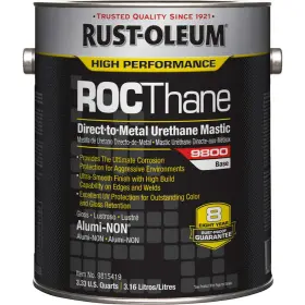 9815419 Rust-oleum Urethane Mastic Coating Aluminum 1 Gal 4ch86