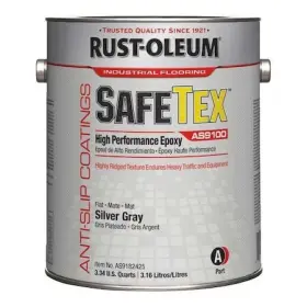 As9182425 Rust-oleum 1 Gal Anti-slip Floor Coating Flat Finish Silver Gray