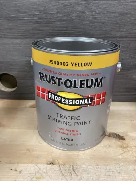 2548402 Rust-oleum Corp Professional Traffic Yellow One Step Paint 1 Gal New