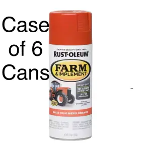 280135 Rust-oleum Corp High-gloss Allis Chalmers Orange Spray Paint 12oz. Case Of 6