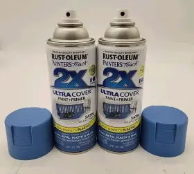 249062 Rust-oleum Corp 334080 2x Ultra Cover Wildflower Blue Spray Paint 12 Oz. 2 Pack