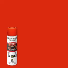 203026v Rust-oleum Industrial Choice Marking Spray Paint Flat Alert Orange Case Of 12