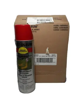 V2363838 Rust-oleum 4 V2300 System Inverted Marking Paint Aerosol Safety Red