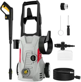 Washer-2030 Salrfety Zy-c1-a Electric Pressure Psi 1.76 Gpm Power Washer Ipx5 High Gray