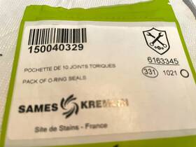 Sames Kremlin 150-040-329 Seat Holder Seal Pack Of Ten Oem New In Box
