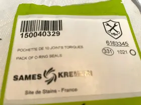 150-040-329 Sames Kremlin Seat Holder Seal Pack Of Ten Oem New In Box